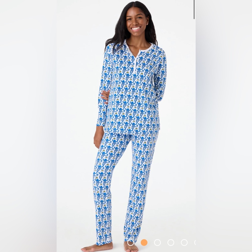 Roller Rabbit Blue Pajama Set